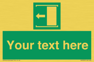 Custom Slide to Open Sign